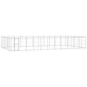 Outdoor Dog Kennel Galvanized Steel 859.6 ft²